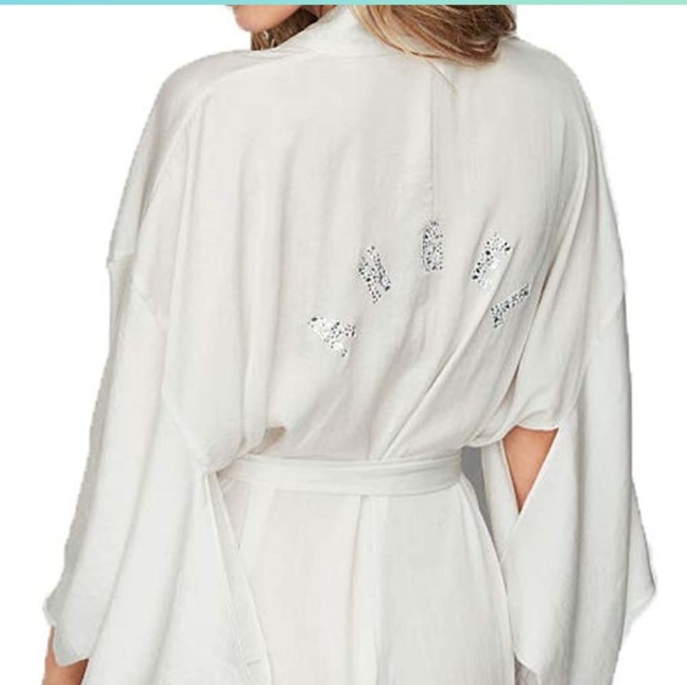 Satin Kimono style Angel Robe